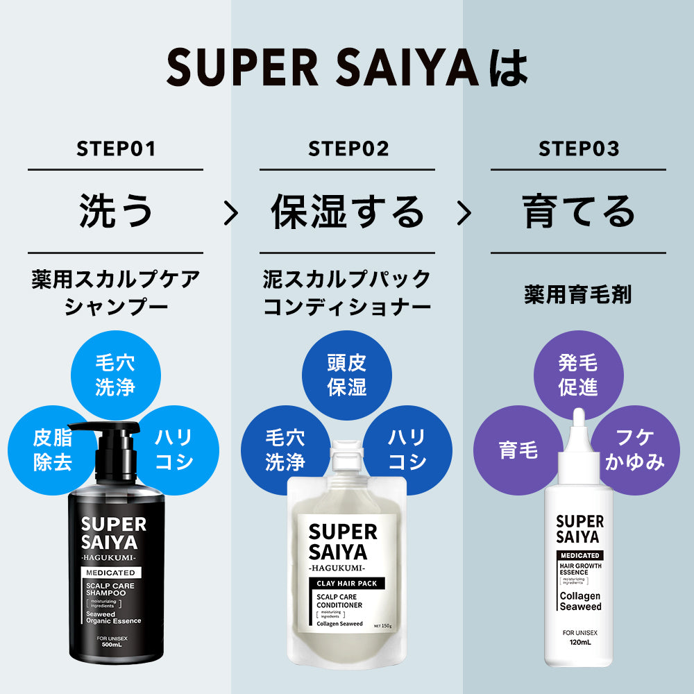 スーパーサイヤ 頭皮クレンジング ケア クレイ スカルプパック コンディショナー 150g 保湿ケア 乾燥 【 泥パック 処方】