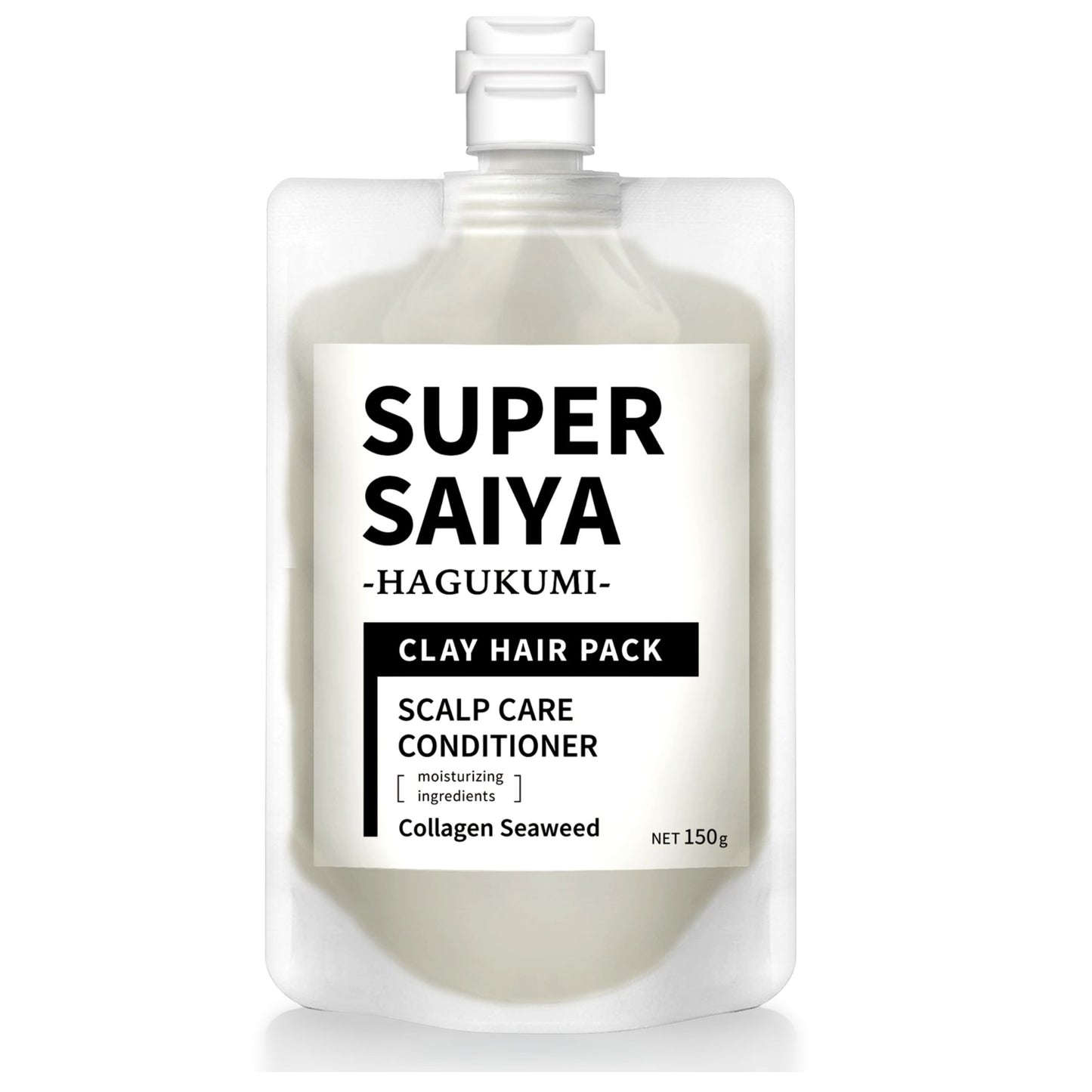 スーパーサイヤ 頭皮クレンジング ケア クレイ スカルプパック コンディショナー 150g 保湿ケア 乾燥 【 泥パック 処方】
