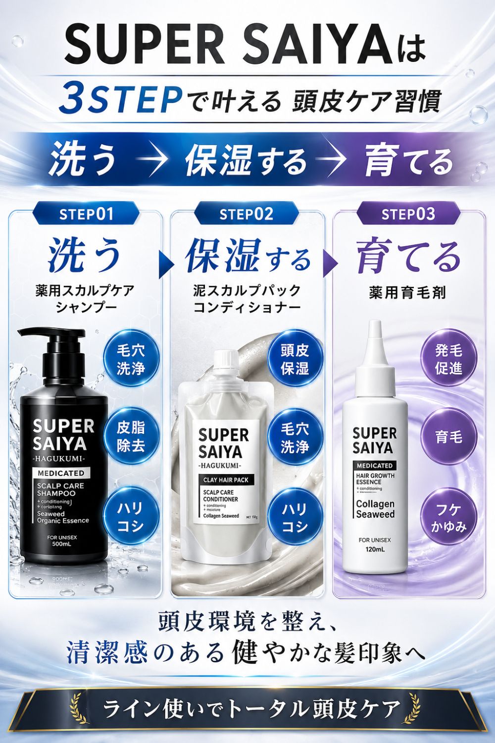 頭皮クレンジング メンズ クレイ スカルプパック 乾燥 保湿 150g